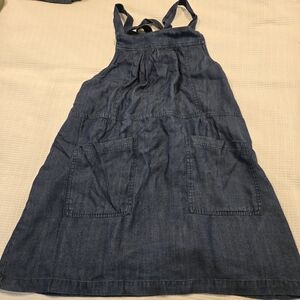 Denim jumper dress